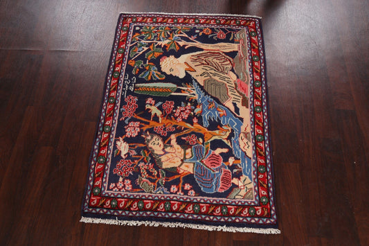 Pictorial Kashmar Persian Area Rug 3x5