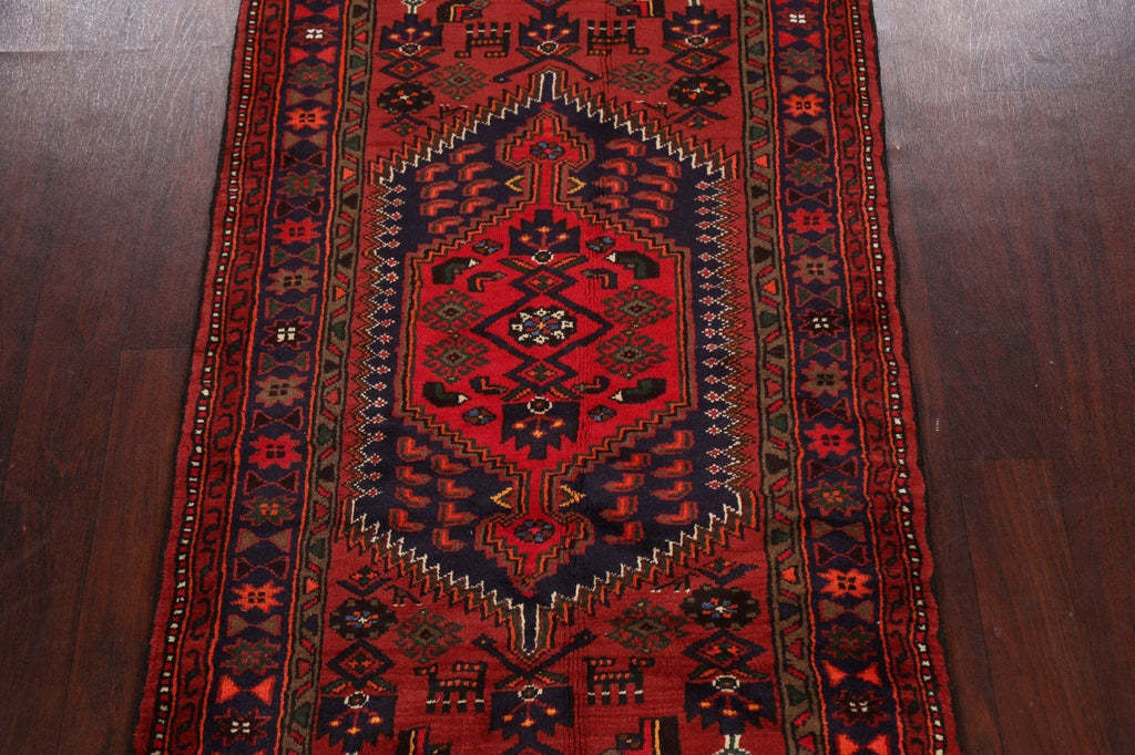 Tribal Geometric Hamedan Persian Area Rug 3x5