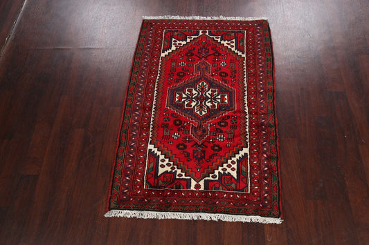 Tribal Geometric Hamedan Persian Area Rug 3x5