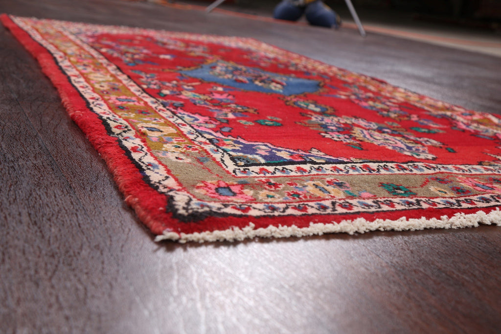 Floral Red Hamedan Persian Area Rug 3x6