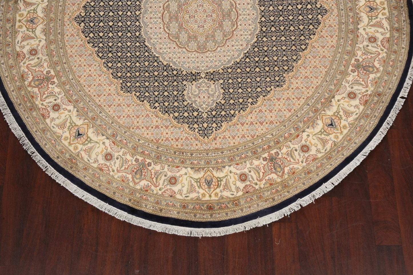 Round Tabriz Mahi Oriental Area Rug 8x8