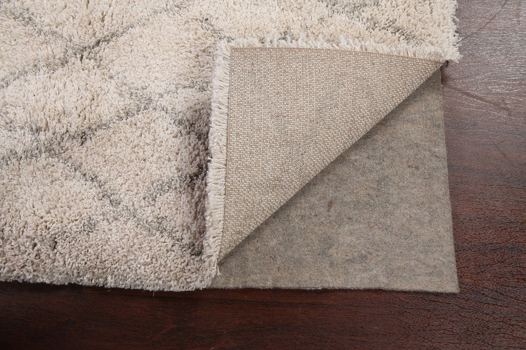 All-Over Trellis Shaggy Oriental Area Rug 4x6