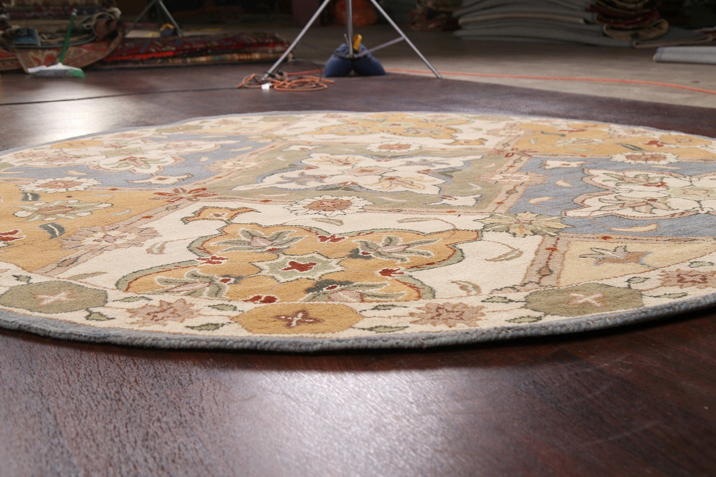 Floral Round Rug 8x8