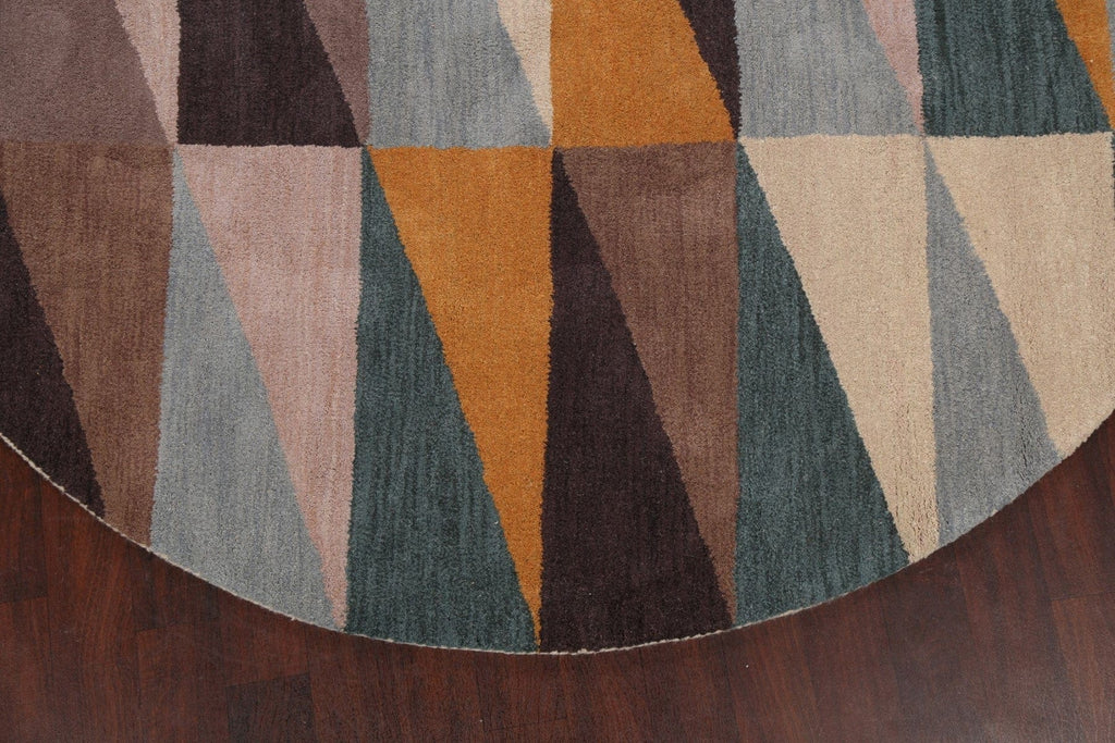 Contemporary Round Rug 8x8