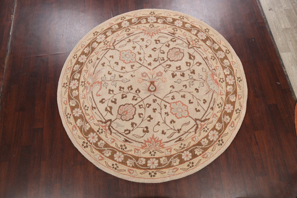 Floral Round Rug 8x8