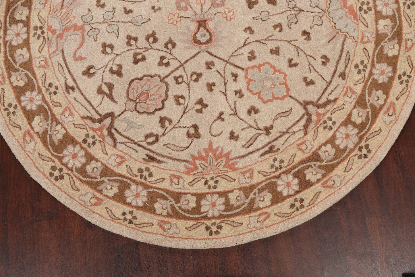 Floral Round Rug 8x8