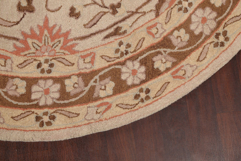 Floral Round Rug 8x8