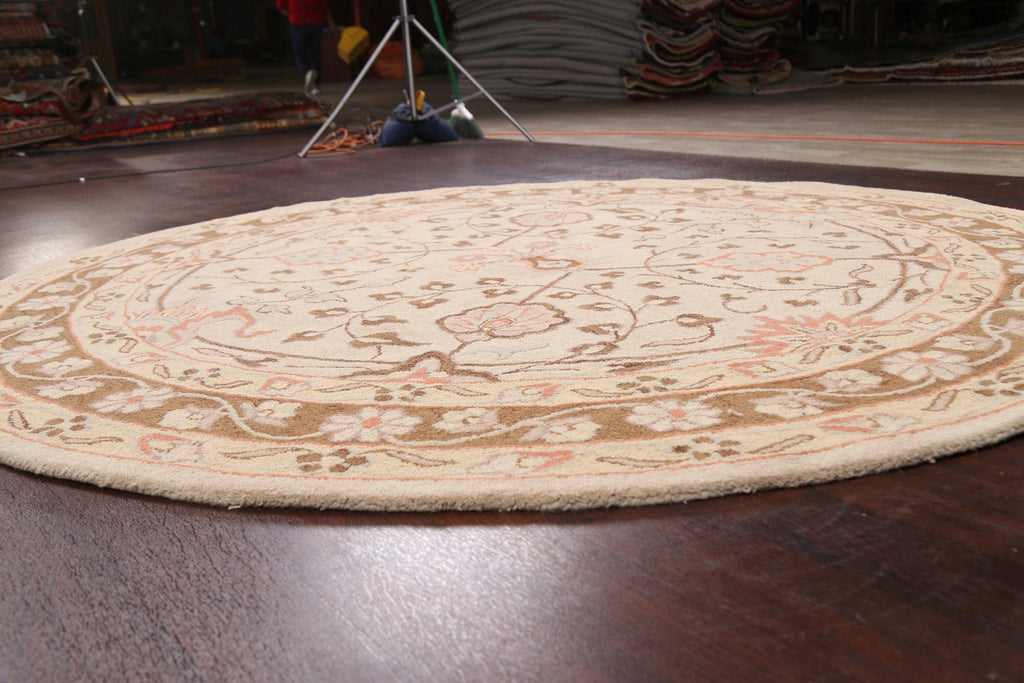 Floral Round Rug 8x8