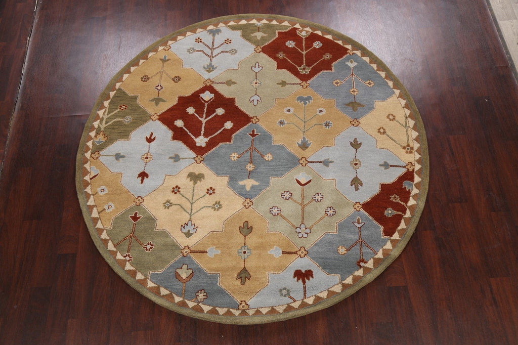 Floral Round Rug 8x8