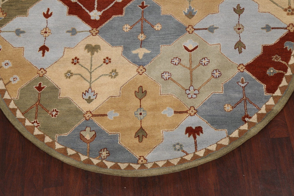 Floral Round Rug 8x8