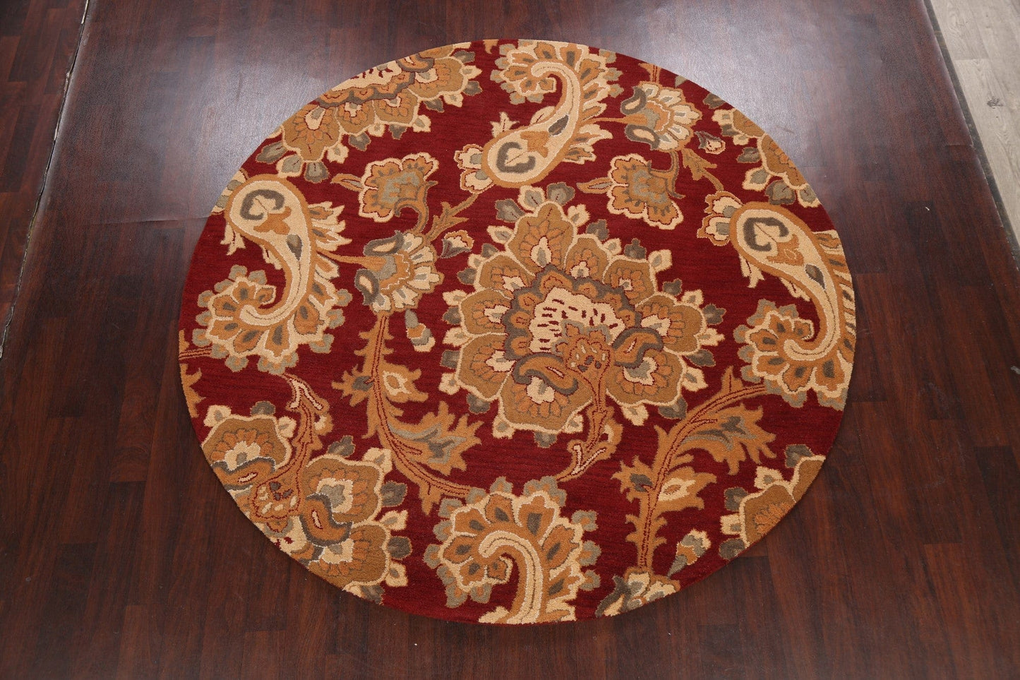 Floral Round Rug 8x8