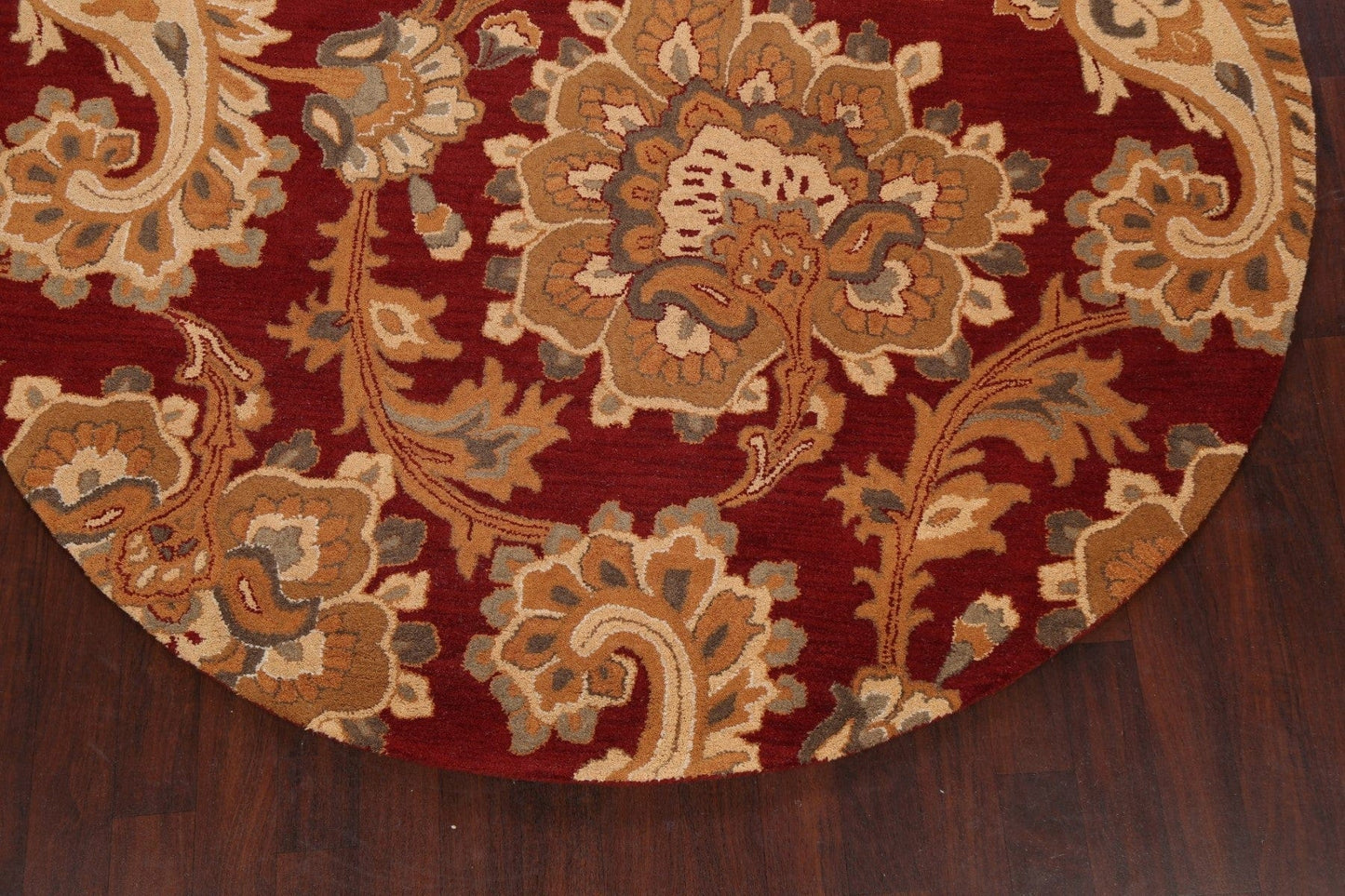 Floral Round Rug 8x8