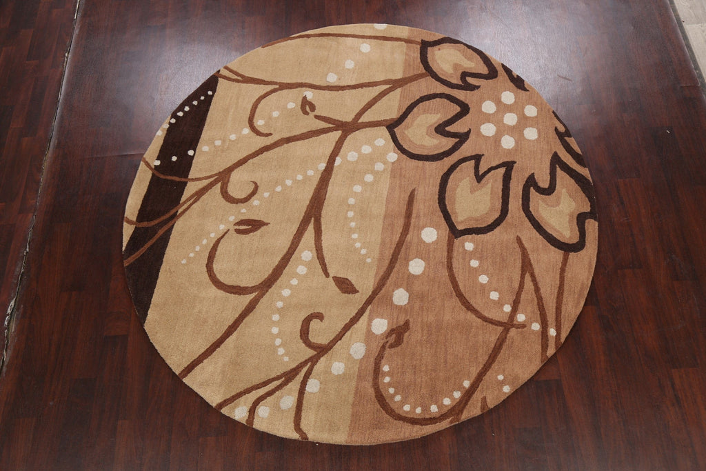 Modern Round Rug 8x8