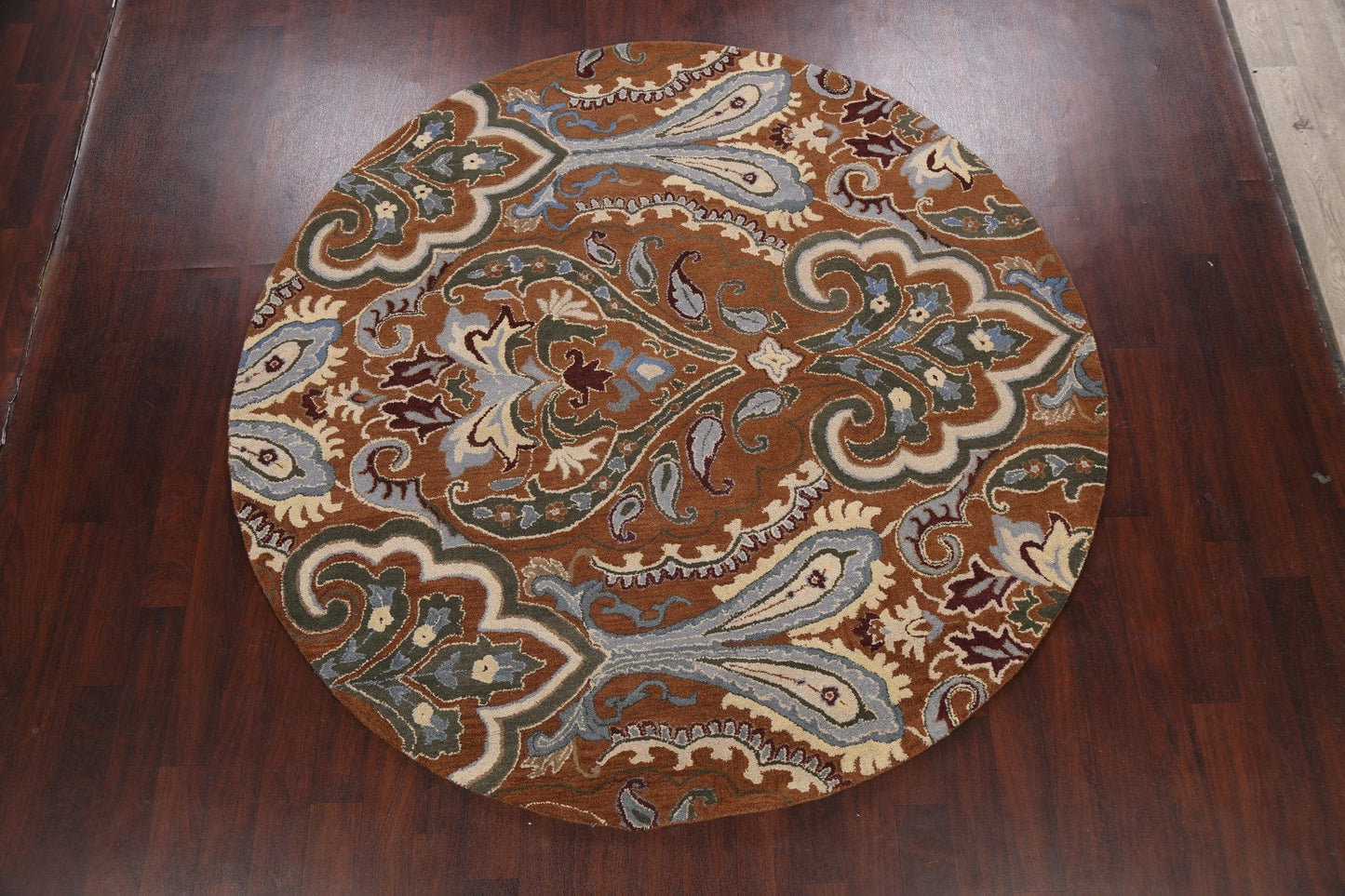 Floral Round Rug 8x8