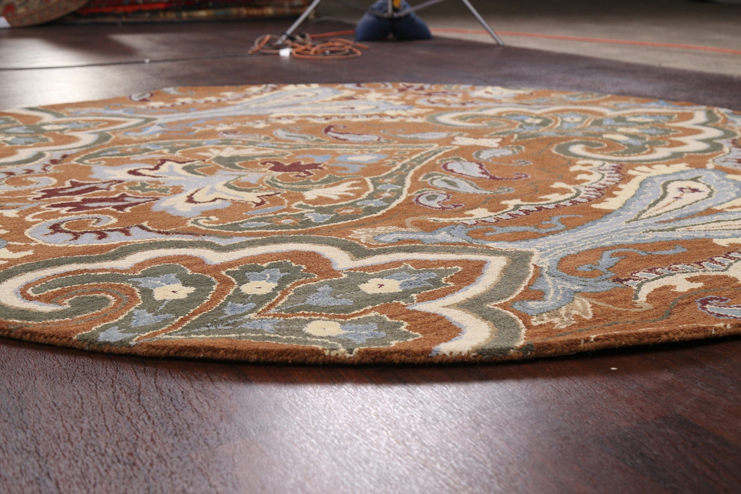 Floral Round Rug 8x8