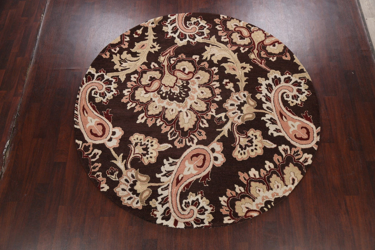 Floral Round Rug 8x8