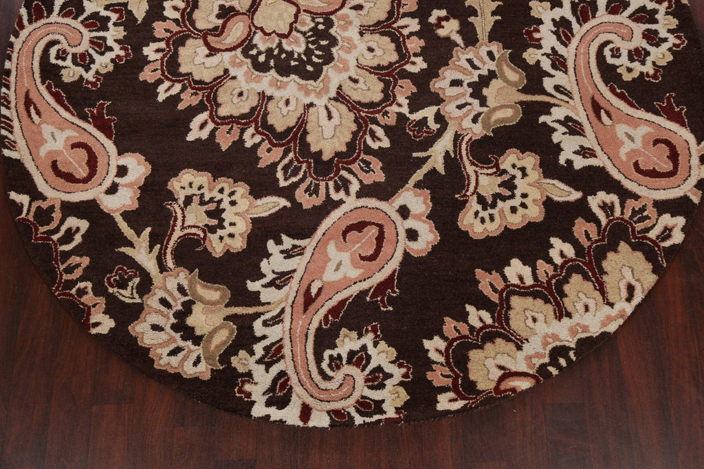 Floral Round Rug 8x8