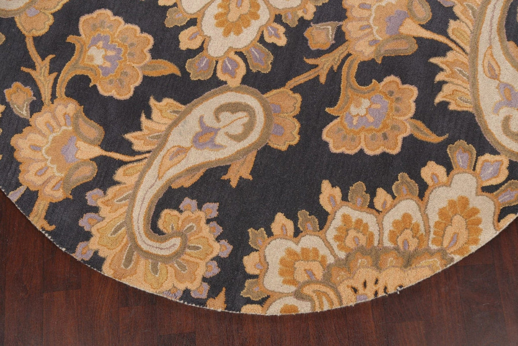 Floral Round Rug 8x8