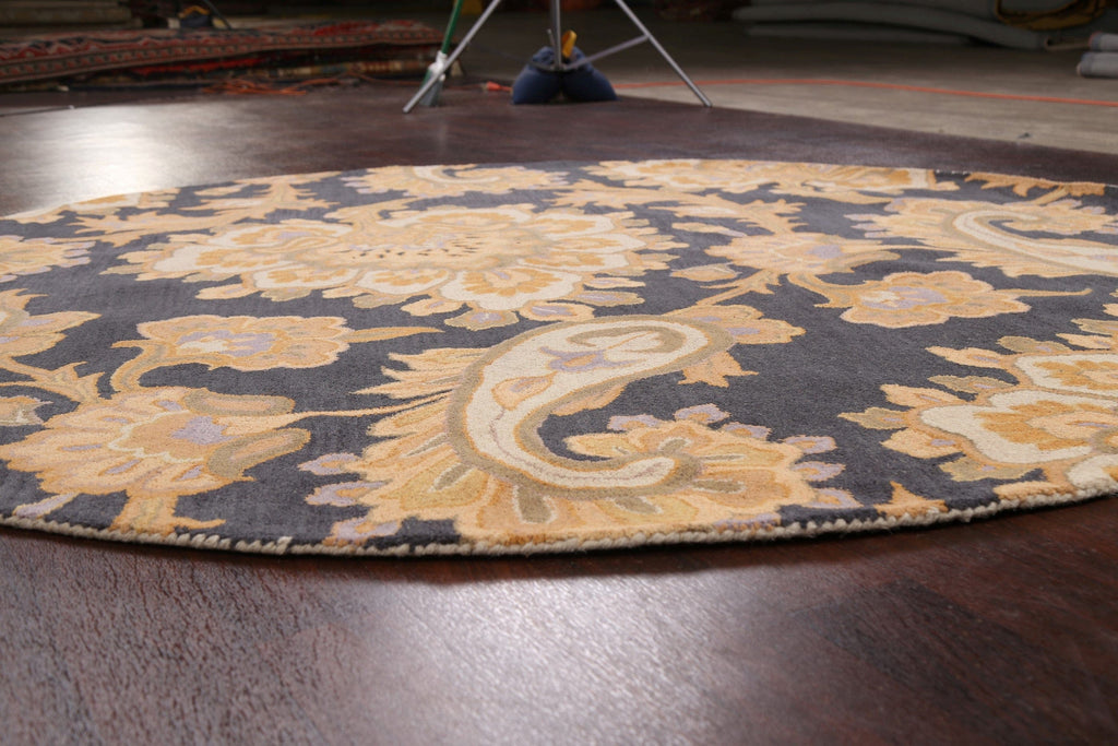 Floral Round Rug 8x8