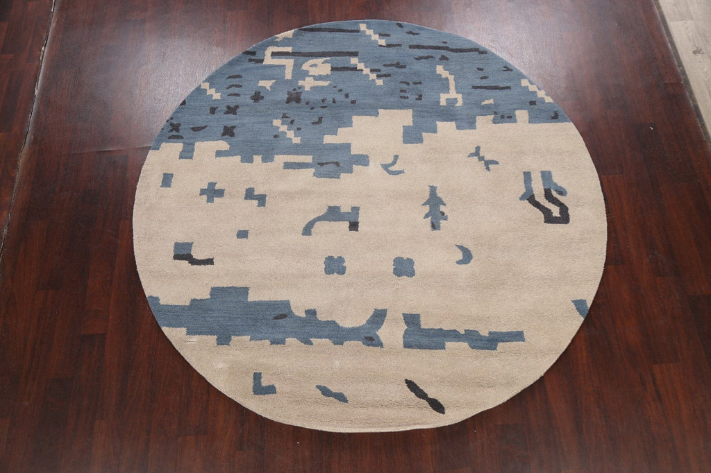 Modern Round Rug 8x8