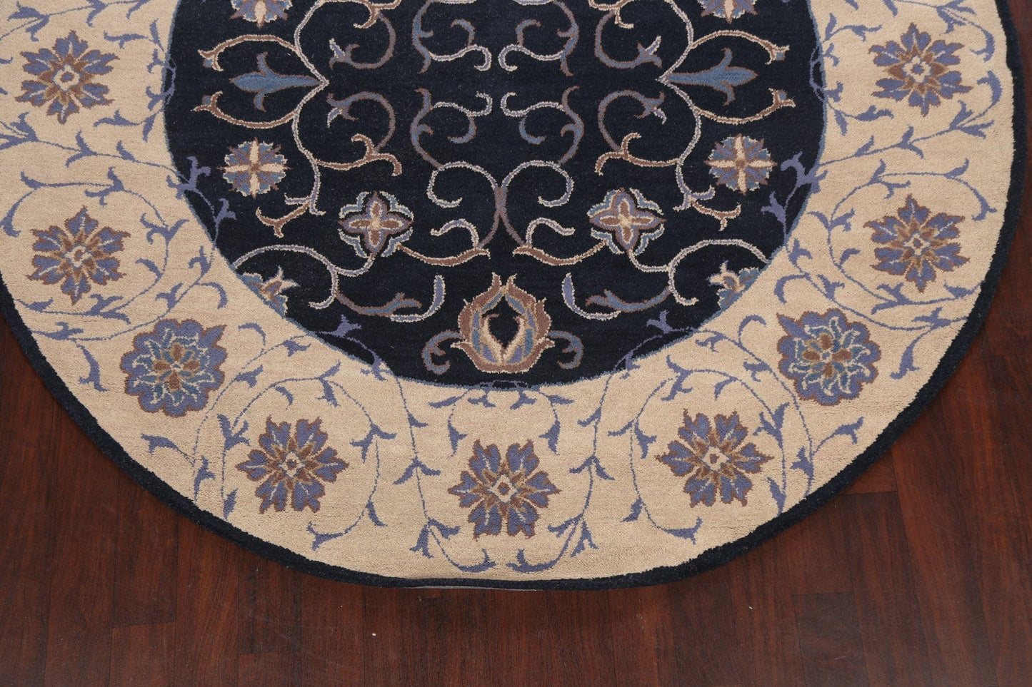 Floral Round Rug 8x8