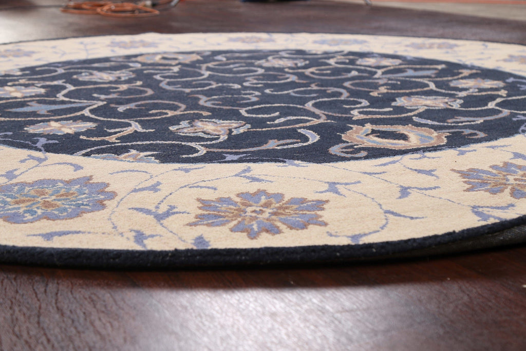 Floral Round Rug 8x8