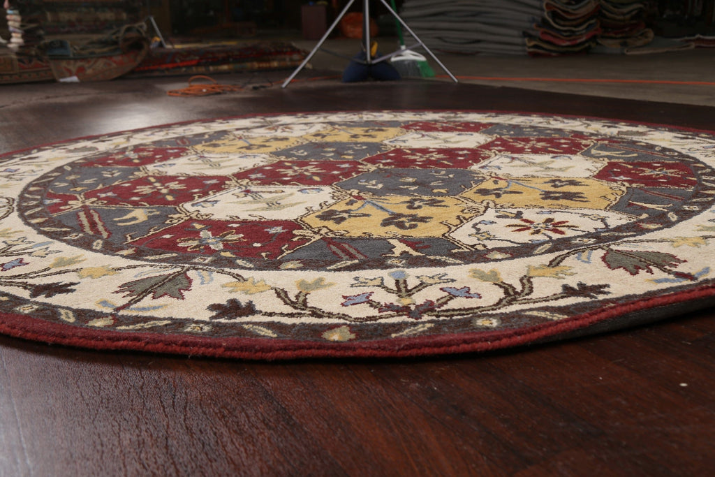 Floral Round Rug 8x8