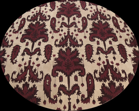 Abstract Round Rug 12x12