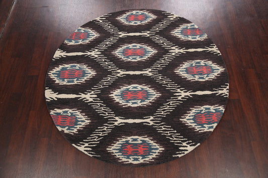 Abstract Round Rug 6x6