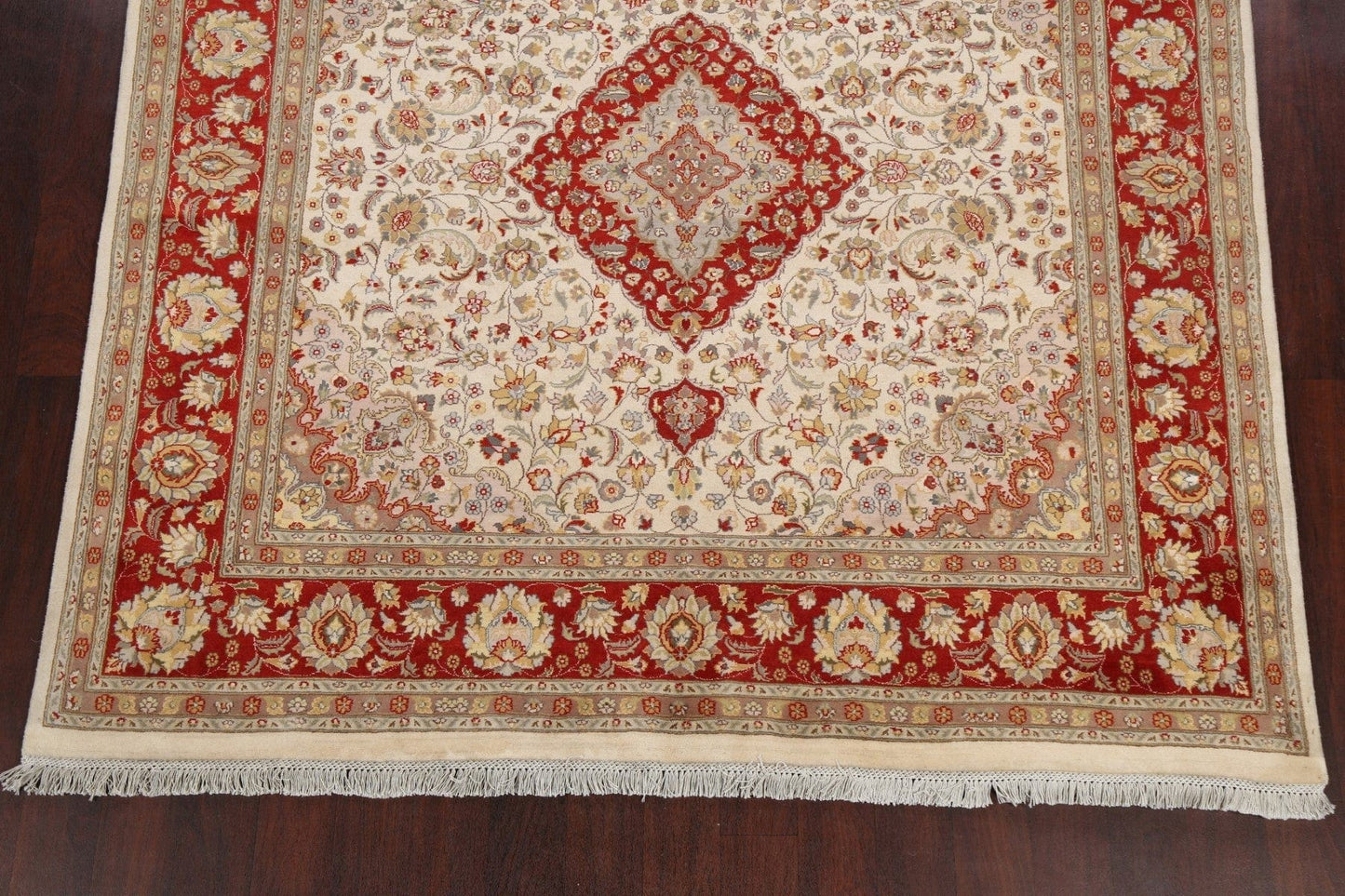 Vegetable Dye Floral Royal Tabriz Oriental Area Rug 7x7 Square