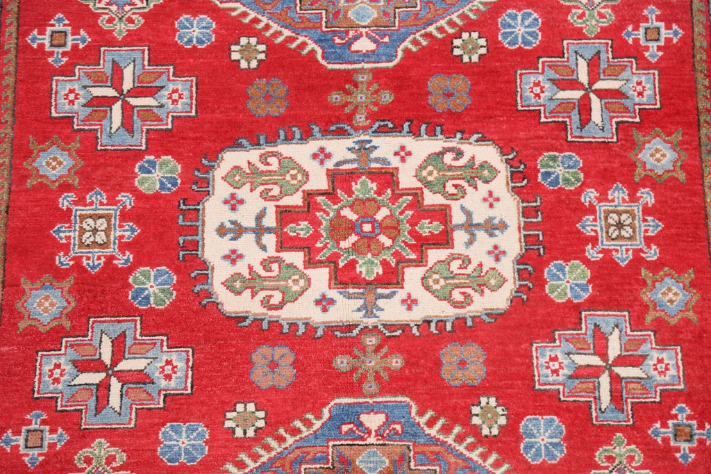 Geometric Kazak Oriental Area Rug 5x7