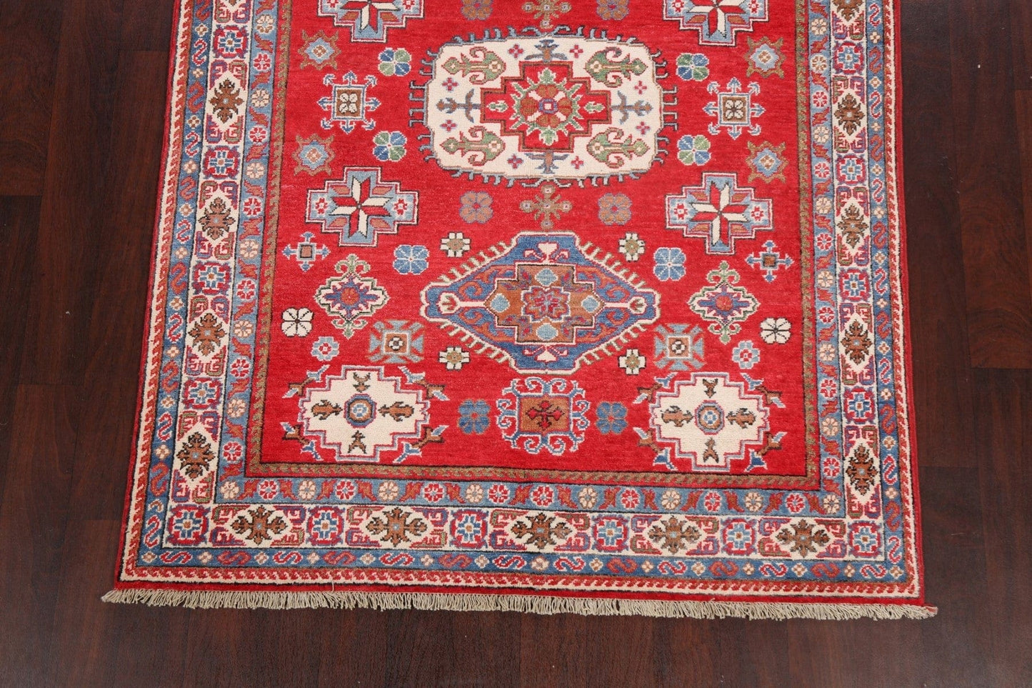 Geometric Kazak Oriental Area Rug 5x7