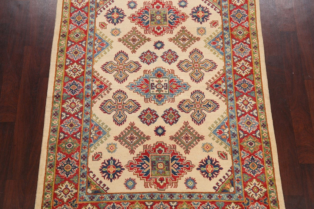 Geometric Kazak Oriental Area Rug 5x7