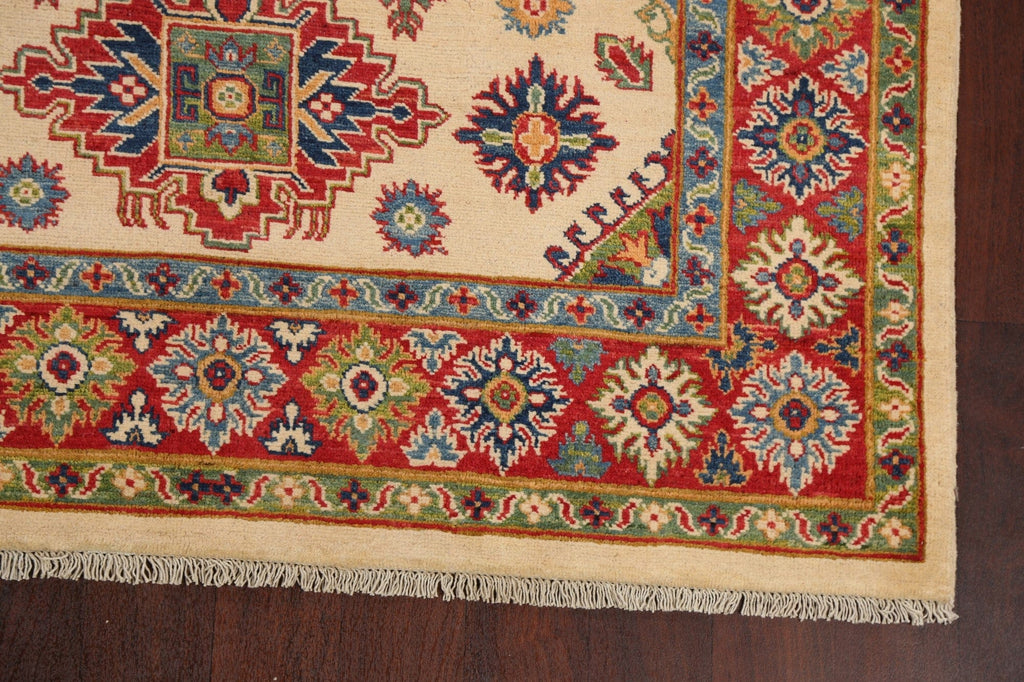 Geometric Kazak Oriental Area Rug 5x7