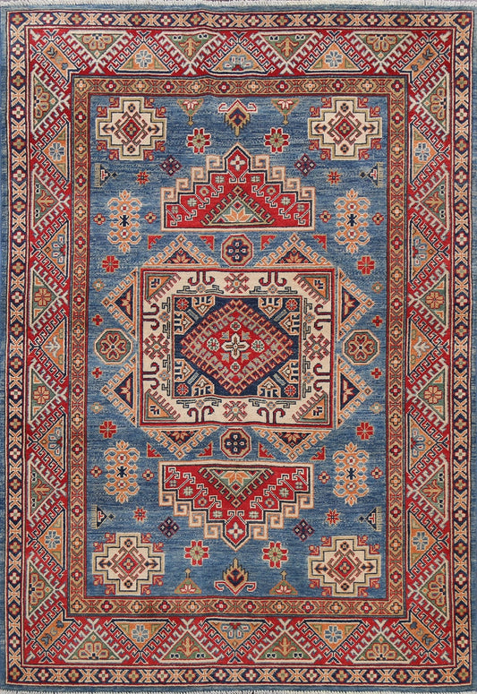 Geometric Kazak Oriental Area Rug 5x7