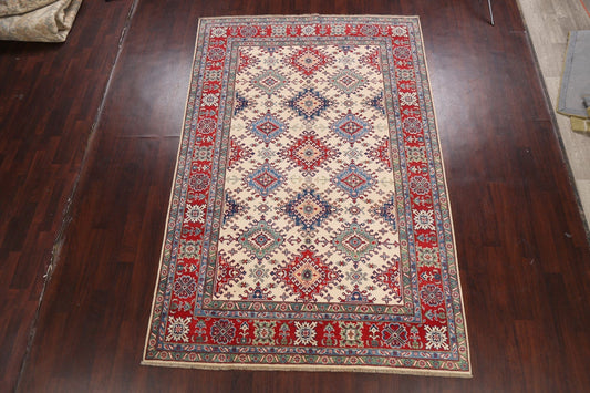 Geometric Kazak Oriental Area Rug 7x10