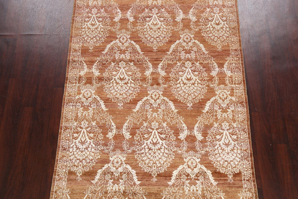 Vegetable Dye All-Over Art & Craft Oriental Area Rug 5x8