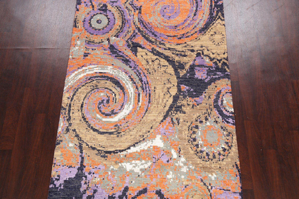 Artistic Modern Abstract Oriental Area Rug 5x8