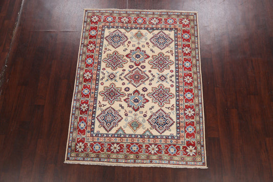 Geometric Kazak Oriental Area Rug 5x7