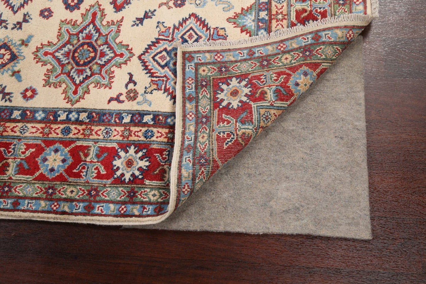 Geometric Kazak Oriental Area Rug 5x7