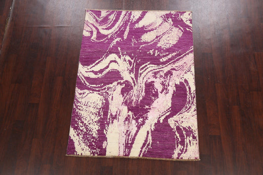 Artistic Modern Abstract Oriental Area Rug 4x6