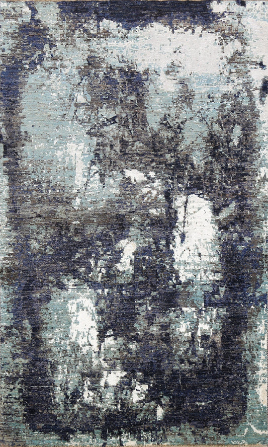 Artistic Modern Abstract Oriental Area Rug 5x7