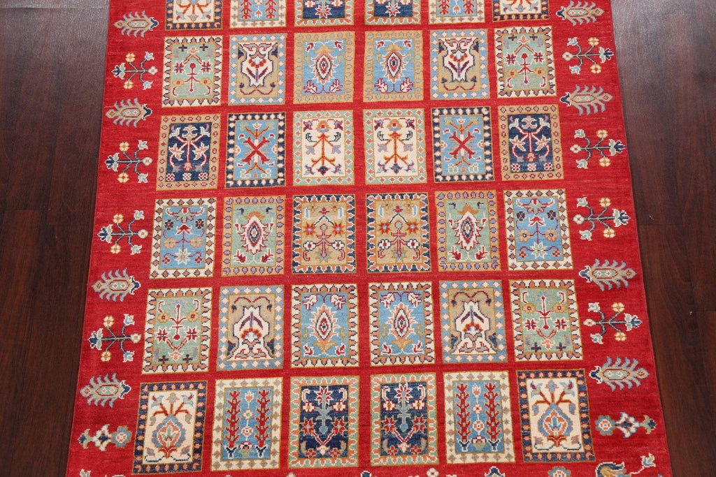 Garden Design Kazak Oriental Area Rug 5x7