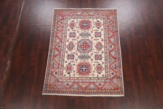 Geometric Kazak Oriental Area Rug 5x7