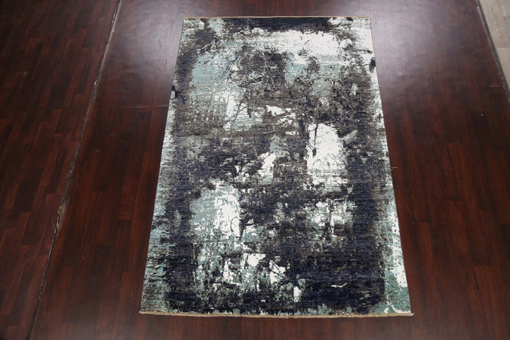 Vegetable Dye Modern Abstract Oriental Area Rug 6x9