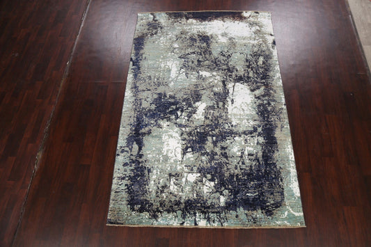 Artistic Contemporary Abstract Oriental Area Rug 6x9