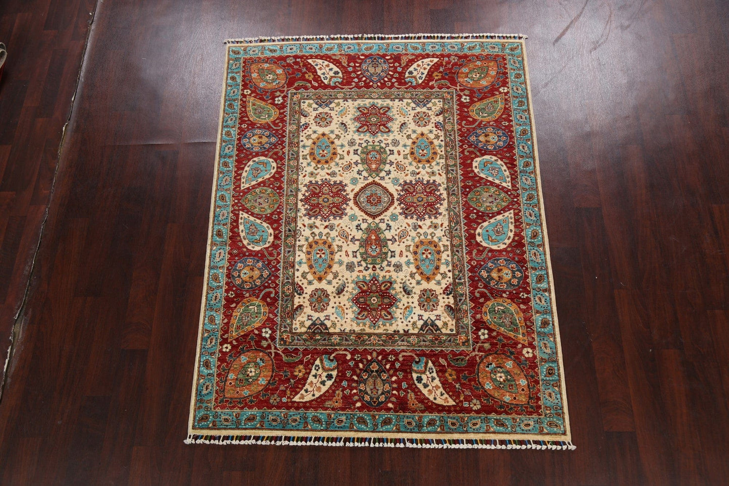 Floral Kazak Oriental Area Rug 5x7