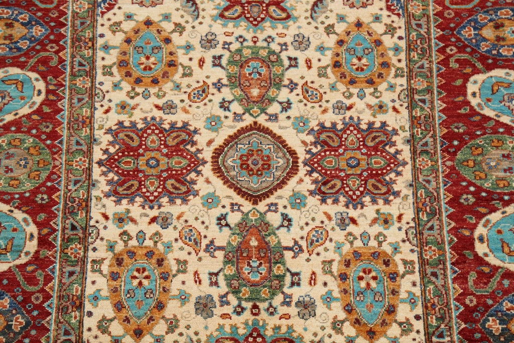 Floral Kazak Oriental Area Rug 5x7