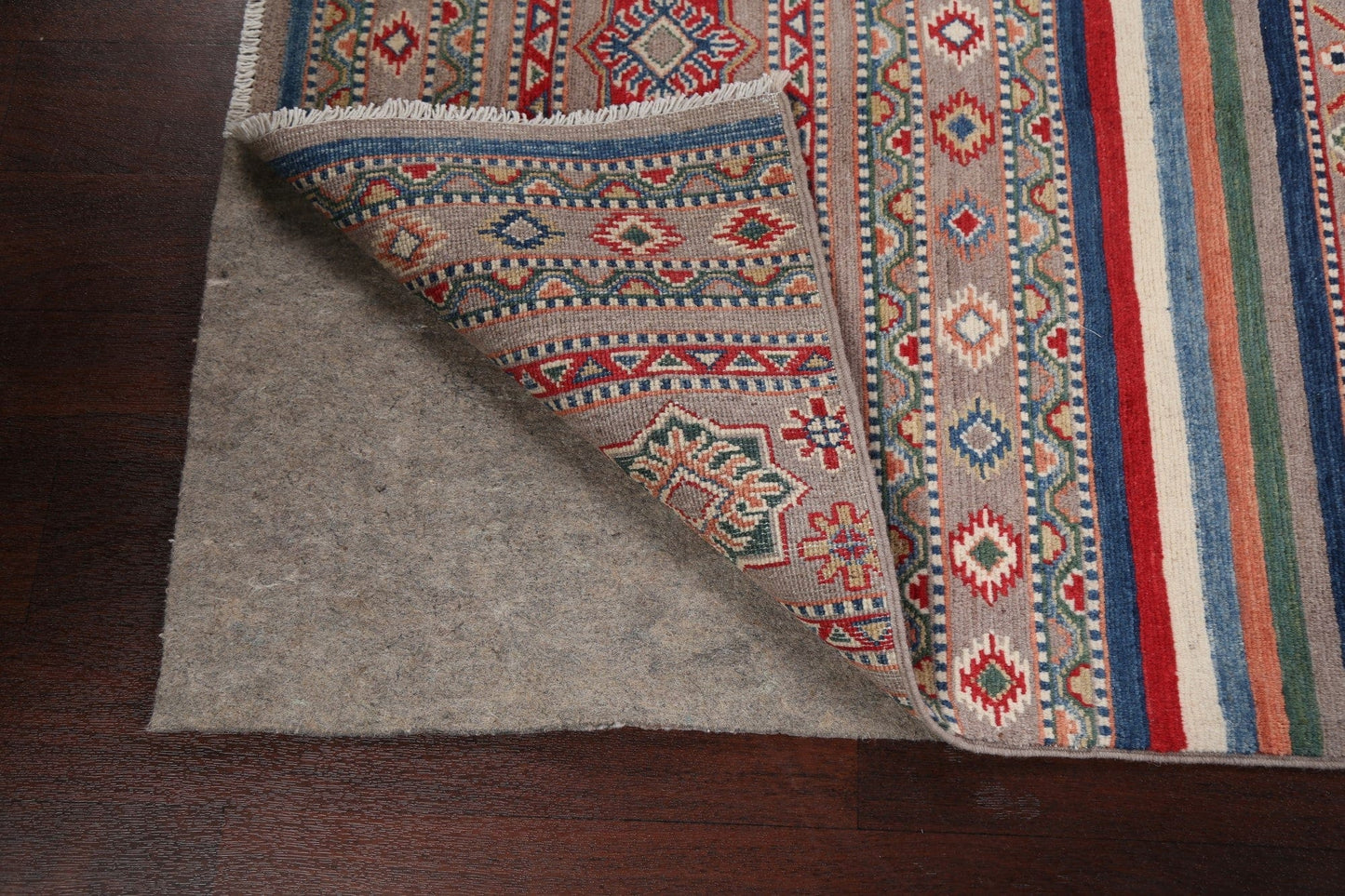 Tribal Geometric Kazak Oriental Area Rug 5x7