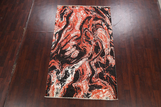 Vegetable Dye Modern Abstract Oriental Area Rug 5x8